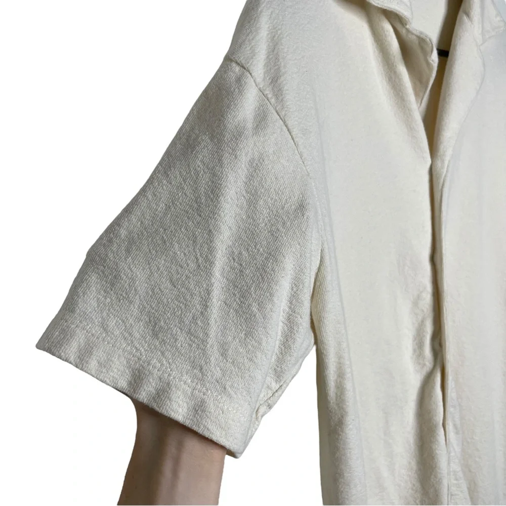 Zara short sleeve button down shirt camp collar - Picture 5 of 7